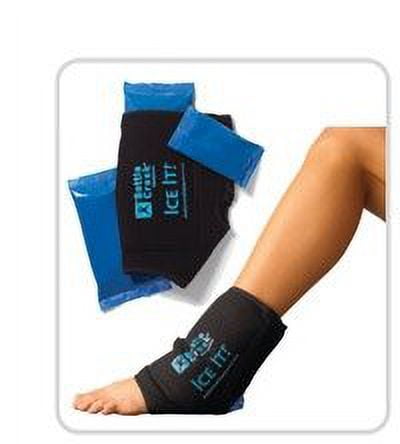 Ice It! ColdCOMFORT Cold Therapy System Ankle / Elbow / Foot, Standard, 10.5 X 13 Inch, 1 Kit
