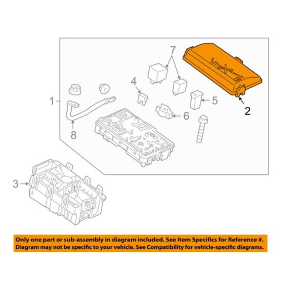 Chevrolet GM OEM 11-15 Cruze 1.4L-L4 Fuse Relay-Cover 96999740