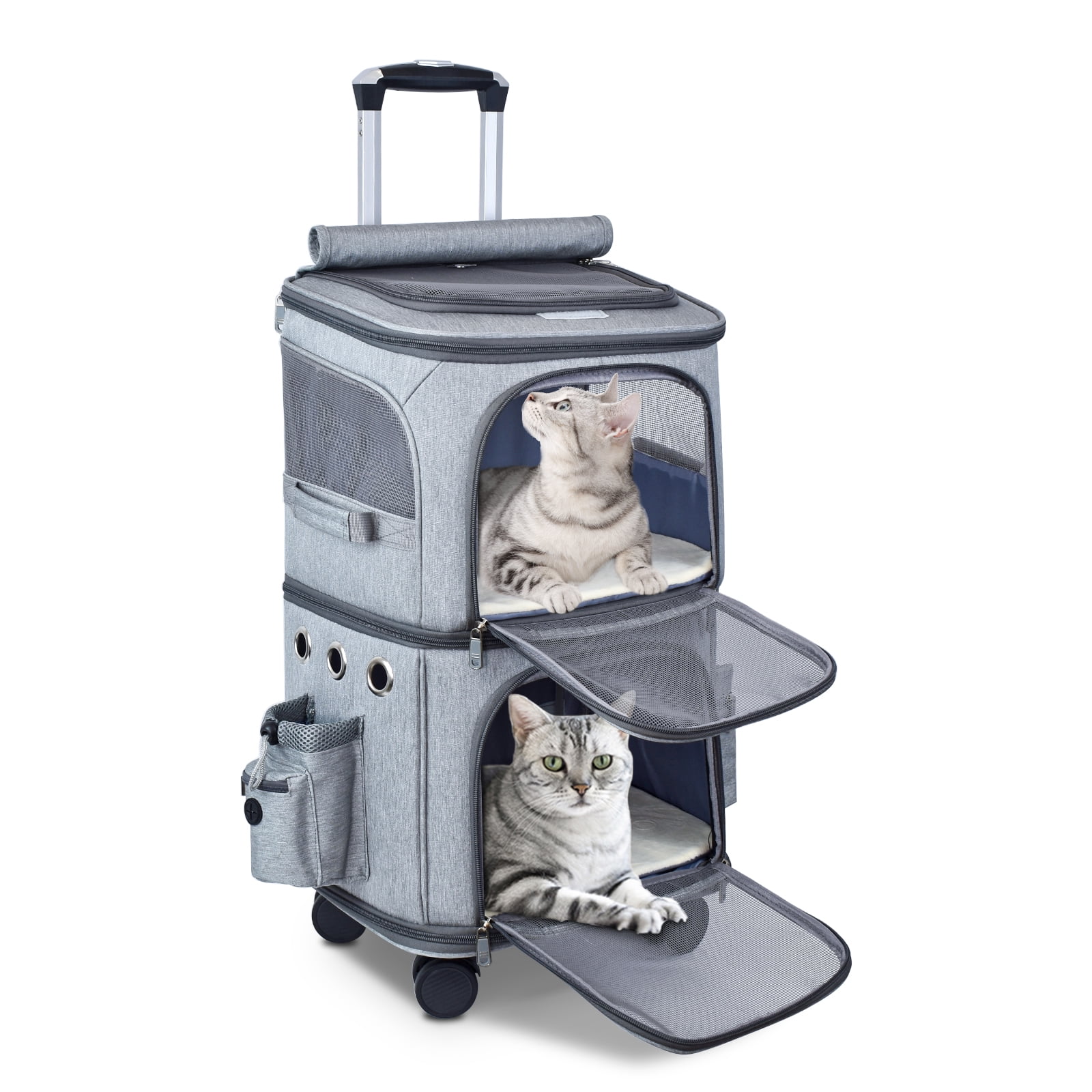 ELEGX Pet Dog Rolling CarrierBackpack with Wheels