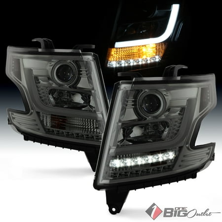 2017 Suburban Tahoe Smoked Projector Headlights W Daytime 2017 Suburban Tahoe Smoked Projector Headlights W Daytime Running Lights Drl Light Built In 2016 Pair L R