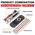 thumbnail image 2 of Placa Decodificadora Bluetooth con Amplificador DIY de 150 W, 12 V, 6,5 mm, Micrófono, Radio FM, TF, USB, Audio para Coche, Altavoces, Control de Volumen., 2 of 5