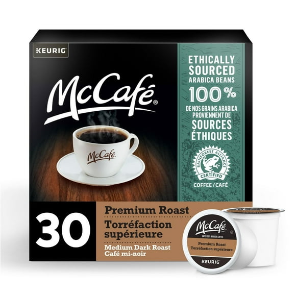 McCafé Premium Medium Dark Roast, K-Cup Coffee Pods, 30 count