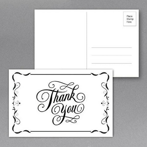 25 "Thank You" Postcards - Greeting Note Cards size 5" x 7" - This is not a fold over card (5)