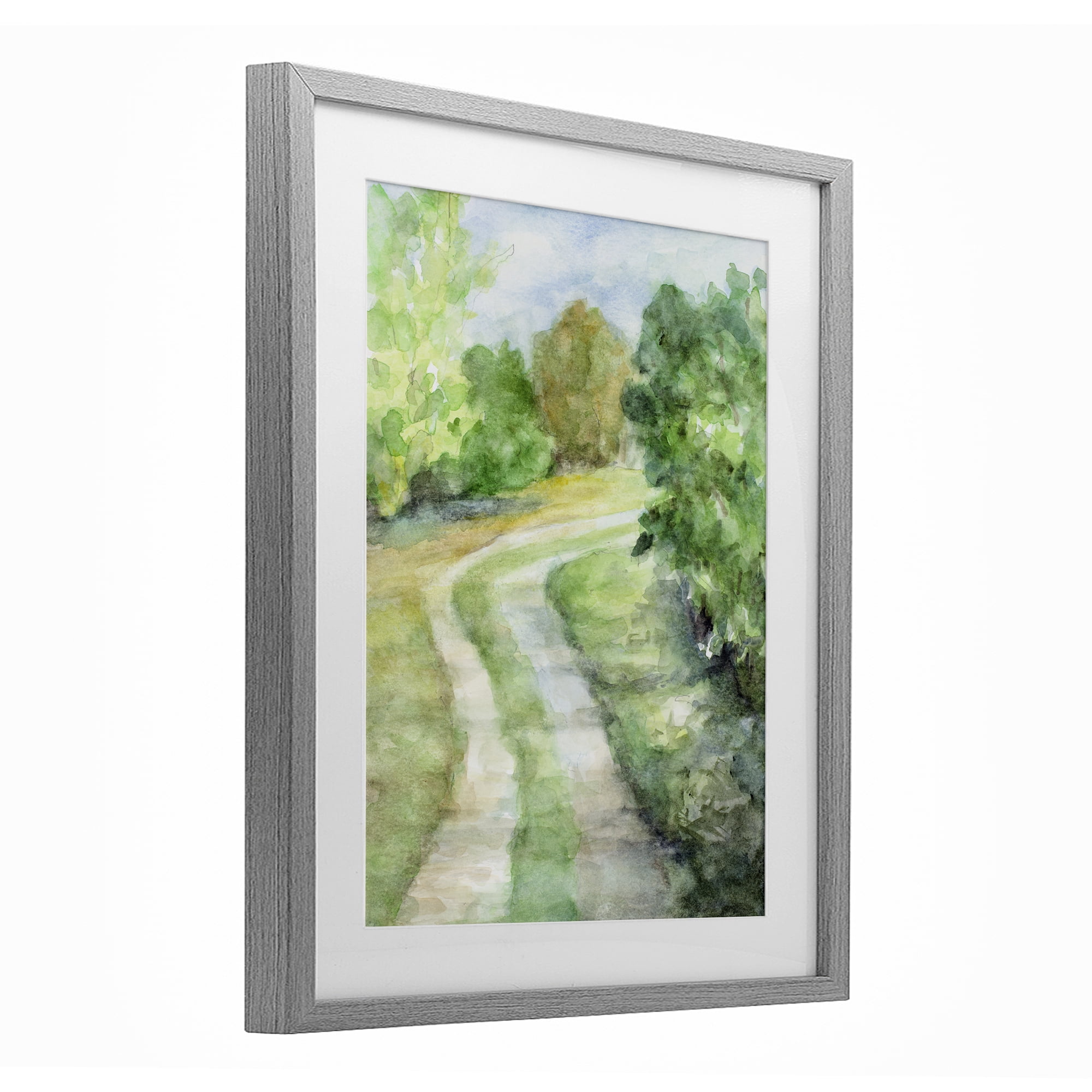 Stupell Industries Around The Bend Gray Framed Print Under Glass, design by Lanie Loreth