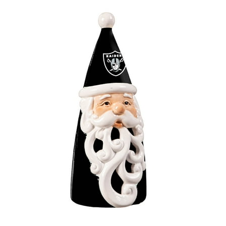 Las Vegas Raiders 8" LED Santa Statue
