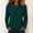 Army Green, variant on jjayotai Women's Cotton Long Sleeve Shirts Crew Neck Soft Basic Tee Casual Plain T-Shirt Fall Tops