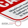 thumbnail image 6 of Pool Capacity Pool Sign, Pool Sign, 12x18 Aluminum, 6 of 8