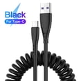 thumbnail image 1 of EIGTHTAIL USB Charging Cable Spring Coiled USB To Type C Extension Cord Fast Charging Cable Type C Charge Cable for Tablet Phones Laptop, 1 of 8