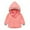 Watermelon Red, variant on Sopiago Toddler Kids Zip Rain Jacket Girls Hooded Coat Casual Lightweight Waterproof Windbreaker Beige,3-4 Years
