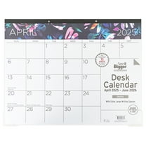 See it Bigger Monthly Desk Pad Calendar Large (22″ x 17″) Blue, 15 month, Apr 2025-Jun 2026