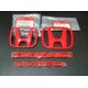 thumbnail image 1 of 1 juego de insignia bordada H CIVIC i-Vtec FD "roja" para Honda CIVIC FD 2006-2011-, 1 of 4