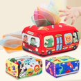 thumbnail image 4 of Baby Tissue Box Montessori Toy, Non-tearable Crinkle Tissue Sensory Toy, Fine Motor Finger Exercise Early Educational Toy for Toddlers, 4 of 8