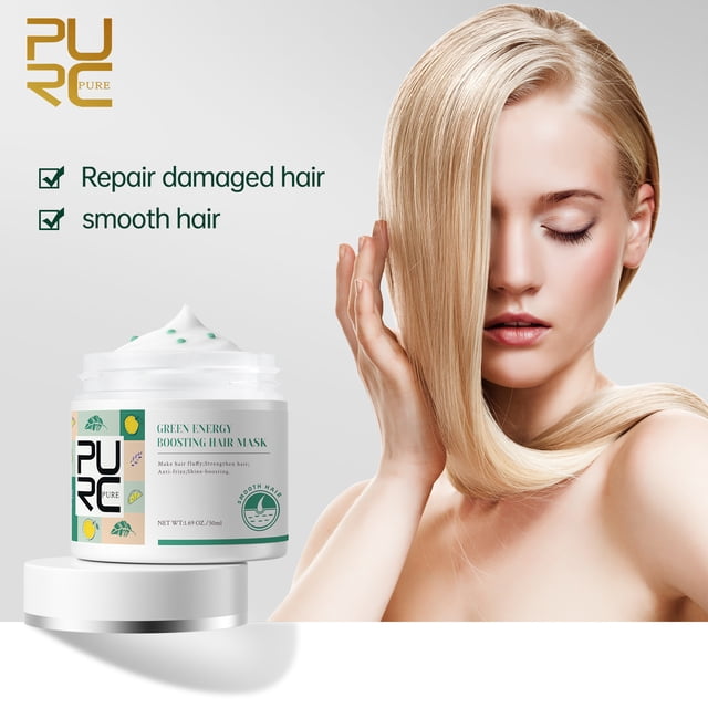 Mascarilla profesional de tratamiento capilar con tecnología Green Bead - Acondicionador capilar de reparación profunda para cabello dañado - Extracto de ginseng botánico natural - Tratamiento