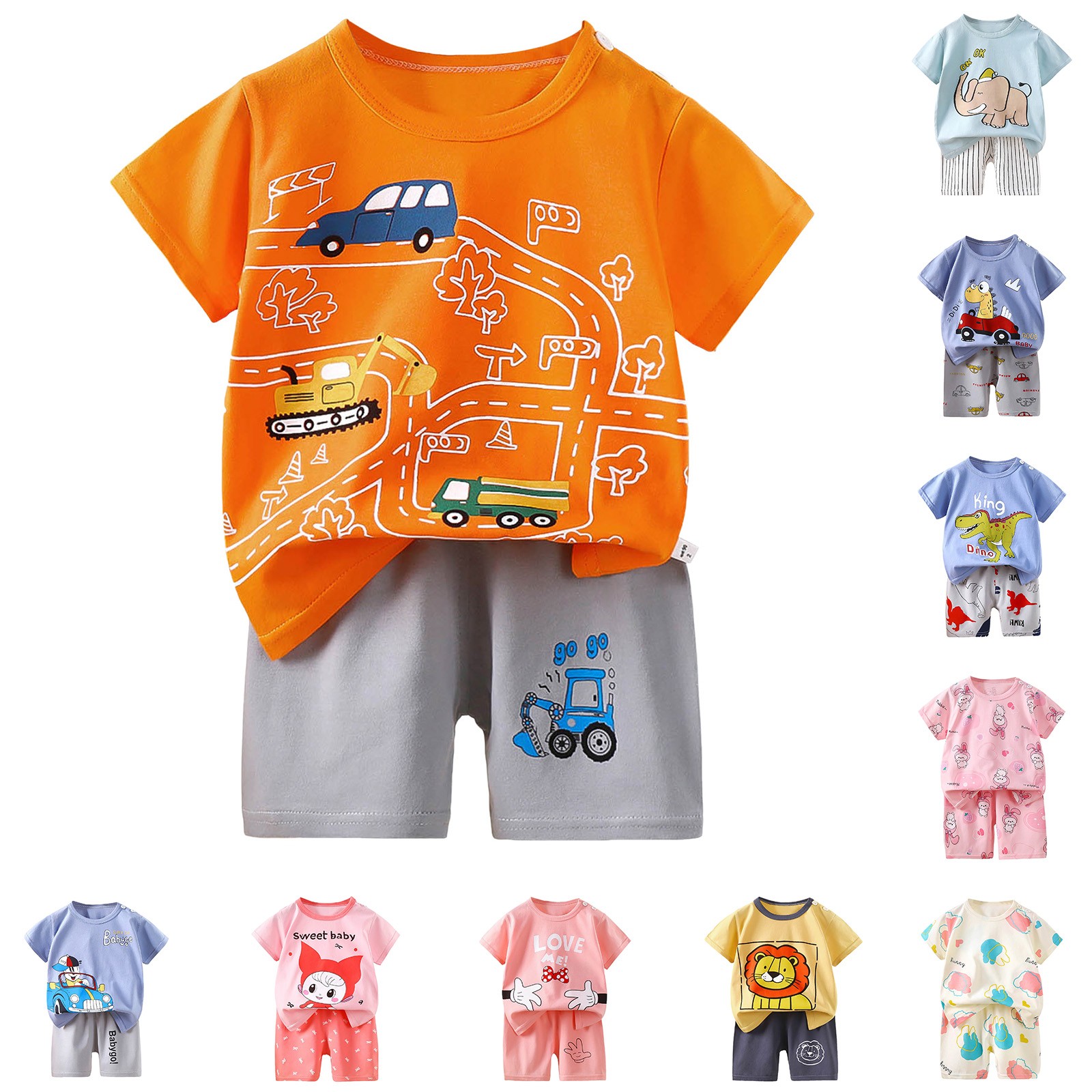 Nwiuh Toddler Kids Baby Boy Summer Clothes Sets 1T 2T 3T 4T 5T Letter Print Short Sleeve Tops Camouflage Shorts Outfits(Khaki, 3-6 Months)