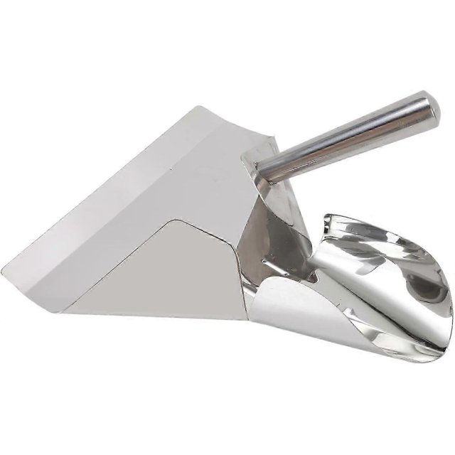 Rustproof Chip Scoop, Stainless Steel Food French Fry Popcorn Shovel French Fry Bagger Scooper for Cinemas Buffet ect