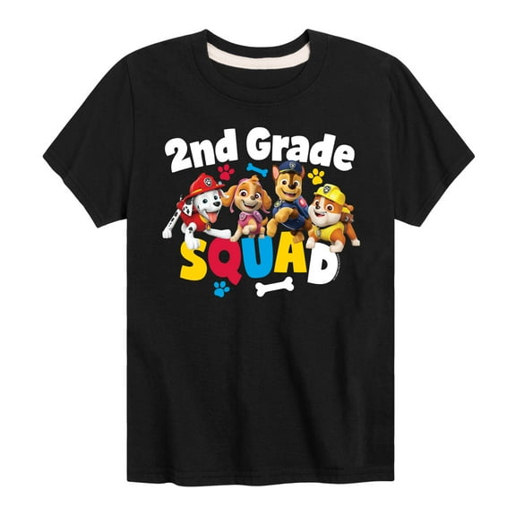 Paw Patrol - Squad Second Grade - Toddler & Youth Short Sleeve Graphic T-Shirt