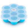 WeeSprout Silicone Baby Food Freezer Tray with Clip-on Lid (Ten 1.5 Ounce Sections)