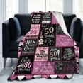thumbnail image 3 of Yibo 40th Birthday Gifts for Women 40th Birthday Funny Decorations Blanket 40 Year Old Gift Idea 40th Birthday Gifts for Wife Mom Sister Friends Female, 3 of 6
