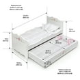thumbnail image 6 of Doll Bed with Trundle and Bedding - White Rose, 6 of 9