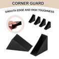 thumbnail image 3 of Uxcell 30Pcs Triangle Glass Corner Protector, 0.79 Inch Plastic Glass Table Corner Protector Transport Corner Guard for Glass, Ceramics, Wood, and Steel(Right Angle, Black), 3 of 6