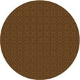 thumbnail image 1 of Ahgly Company Machine Washable Indoor Round Transitional Mahogany Brown Area Rugs, 8' Round, 1 of 7