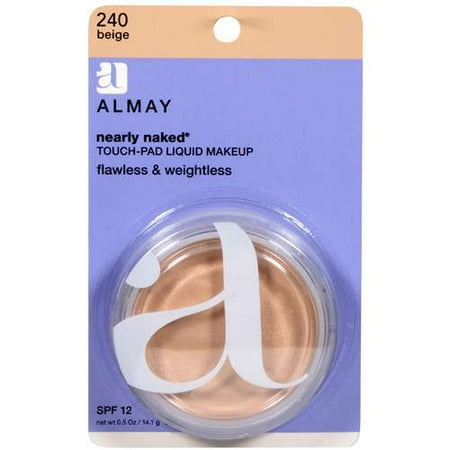 Almay Nearly Naked Touch Pad Makeup, 240 Beige, 0.5 Fl. Oz.
