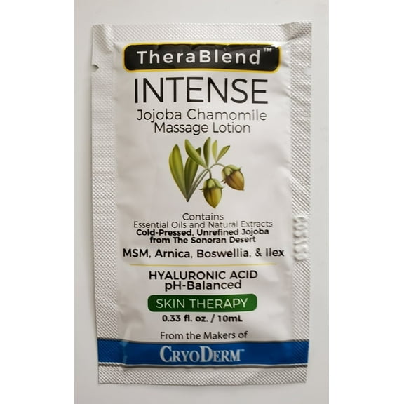 TheraBlend Intense Jojoba Chamomile Massage Lotion Packets 0.33oz (6)