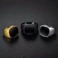thumbnail image 6 of 16MM Black/Gold/Silver Ancient Band Men Women's 316 Stainless Steel Ring Sz 7-12, 6 of 6