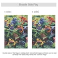 thumbnail image 3 of Colorful Frogs on Leaves Garden Flag 12X18 Double Sided Yard Flags for Outside Outdoor All Seasonal Decoration, 3 of 6