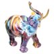 thumbnail image 2 of Estatua de elefante artesanal de resina, adorno, figura de elefante de estilo europeo, decoración, 2 of 7