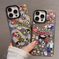 thumbnail image 2 of Para iPhone 11 14 13 Pro Max 12Pro Girly Cartoon The Powerpuff Girls Soft TPU Antiarañazos Funda A Prueba De Golpes De Teléfono Caídas Resistente La Suciedad Carcasa Protectora, 2 of 4