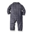 thumbnail image 4 of AJIWYH Toddler Kids Baby Boys Girls Plaids Print Pajamas Winter Coats Pants Outfits Set Toddler Girl Pajamas (Blue,12-18 Months), 4 of 4