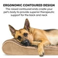 thumbnail image 3 of FurHaven | Memory Foam Minky Plush & Velvet Luxe Lounger Pet Bed for Dogs & Cats, Camel, Jumbo Plus, 3 of 7