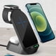thumbnail image 4 of Pisexur Electronics - Cargador inalámbrico plegable 4 en 1 de 15 W para hombres, compatible con auriculares, reloj y teléfono móvil. Con luz indicadora. Se puede usar como soporte para teléfono móvil, 4 of 8
