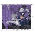 thumbnail image 5 of Waterproof Halloween Nightmare Before Shower Curtain 84x72 Inch Polyester Unique Shower Curtain for Bathroom Hotel Home Bathtub Accessories Decor with 12 Plastic Hooks, 5 of 6