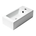 thumbnail image 4 of Pemberly Row 20" Small Rectangular Wall Mounted Ceramic Sink with Faucet Hole, 4 of 5
