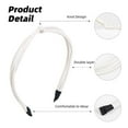 thumbnail image 3 of Women Accessories Simple Temperament Elegant PU Leather Solid Color Knotted Thin Knotted Head Bands Hair Hoop Headwear Headbands DARK COFFEE, 3 of 8