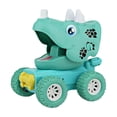 thumbnail image 3 of Coche de dinosaurio inercial Zulema Triceratops verde, 3 of 5