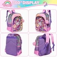 thumbnail image 4 of Unicorn Kids Backpack for Gilrs School Backpacks with Lunch Box for Elementary Kindergarten Student Cute Pink Bookbag for Girls, 4 of 4