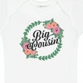 thumbnail image 4 of Inktastic Big Cousin with Flower Circle Girls Baby Bodysuit, 4 of 5
