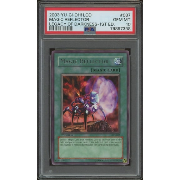2003 Yu-Gi-Oh! Legacy of Darkness (1st Edition) Magic Reflector #LOD-087 (PSA 10)