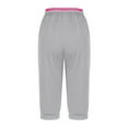 thumbnail image 5 of Qetyuw Capri Pants for Women Drawstring Low Rise Cropped Pants Cinch Bottom Stretch Leggings with Pockets Summer Soft Slim Fit Workout Yoga Gym Pants, 5 of 5