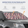thumbnail image 4 of Zufioo Barbeque1 Print Folding Car Windshield Sun Visor, Anti-ultraviolet Sun Visor, Suitable for Trucks, Vans Car Accessories-Large, 4 of 6