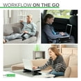 thumbnail image 2 of WorkEZ Professional Adjustable Laptop Stand by Uncaged Ergonomics, Portable Ergonomic Lap Desk with Aluminum Cooling Surface, 2 of 8