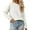 White, variant on Women's Soft Knit Pullover Sweater Long Sleeve Casual Comfortable Everyday Wear Warm Winter Fall Tops Versatile Stretchy Solid Color