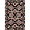 thumbnail image 1 of Alfombra rectangular Momeni Suzani Hook Collection Color - Negro, Tamaño - 3'6 "X 5'6" Momeni Rugs, Inc. SUZHKSZI-1BLK3656, 1 of 1