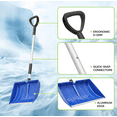 thumbnail image 3 of 2PCS 21.5"Snow Shovel Blade w/Durable Aluminum Edge, 50"LDetachable Large Snow Shovel, 3 of 5