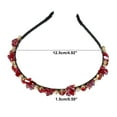 thumbnail image 2 of Unique Bargains 1Pc Bling Rhinestone Headband Unspecified Shapes Red Rhinestone Headband for Women 4.92"x0.59", 2 of 7