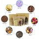 thumbnail image 2 of 50PCS Kraft Paper Stand Up Food Bags, Reusable Ziplock Seal Bags, Kraft Paper Food Storage Pouches, with Window, 12x20cm, 2 of 4