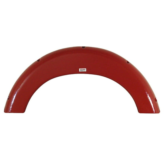 Icon 12355 Single Fender Skirt for T@B FS2355 - Red